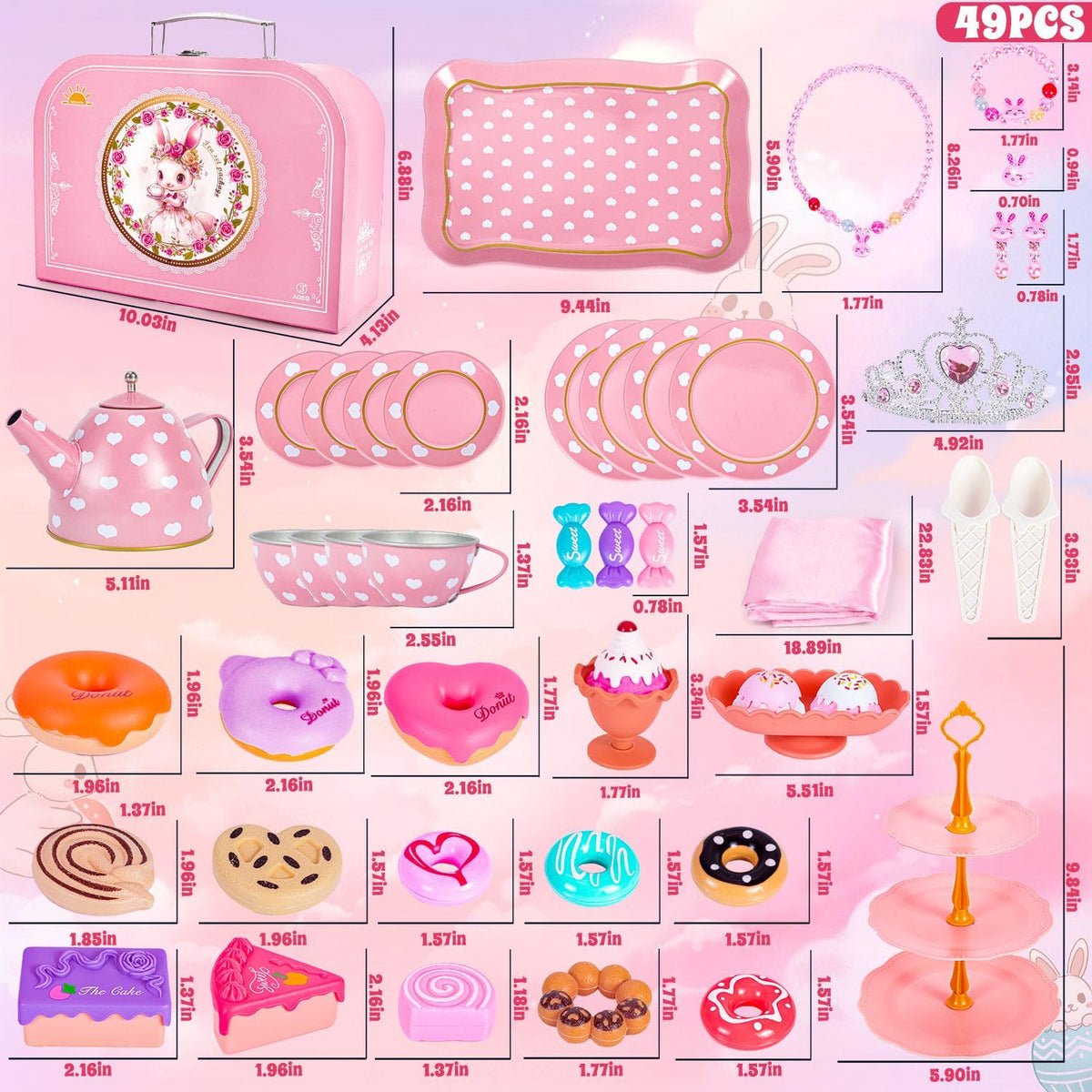 Sturdy serving tray from Hohosunlar tea party set for shared play