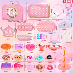 Sturdy serving tray from Hohosunlar tea party set for shared play