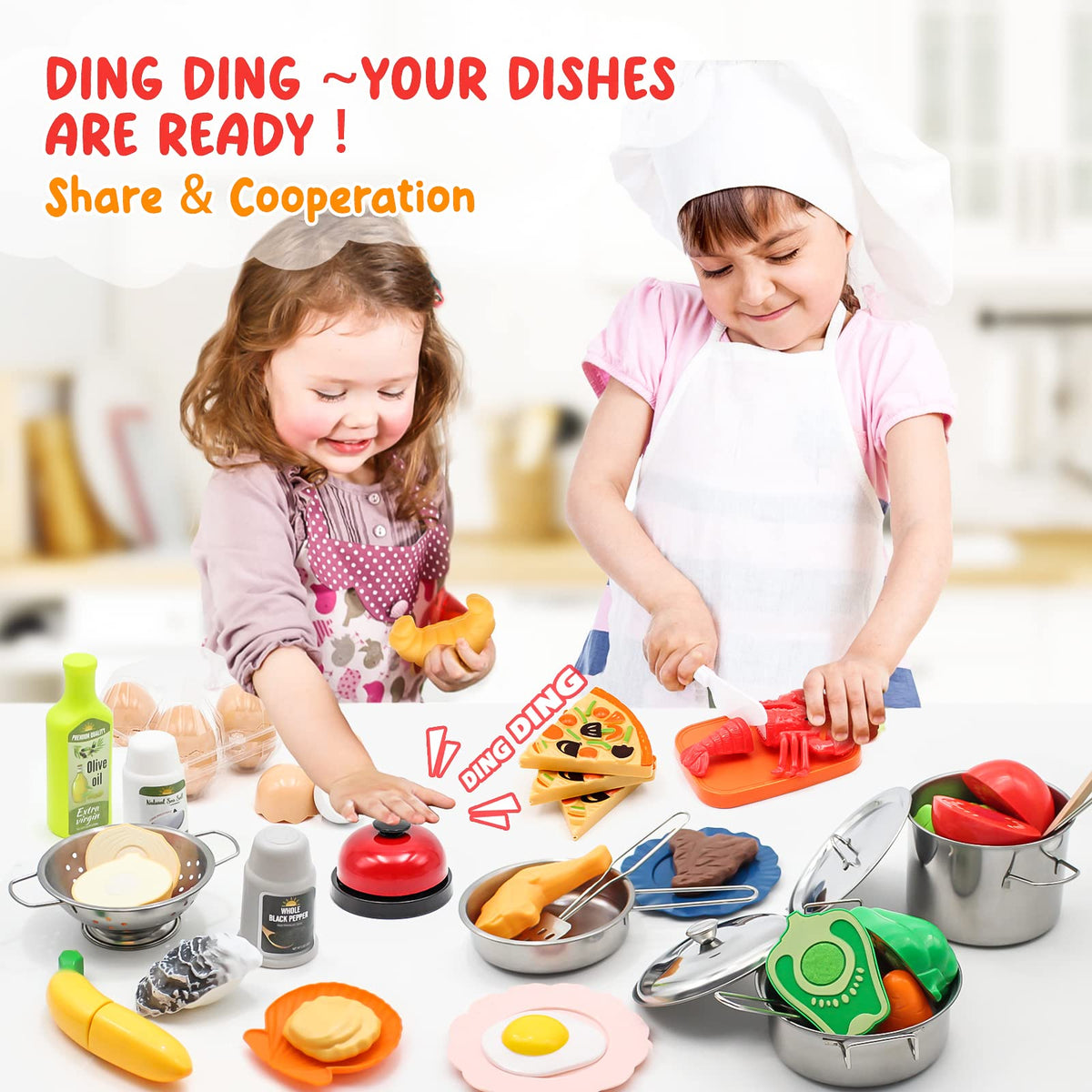 Hohosunlar toy food assortment sparks imaginative meal creation and color recognition