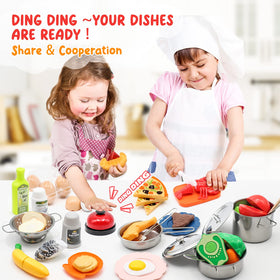 Hohosunlar toy food assortment sparks imaginative meal creation and color recognition