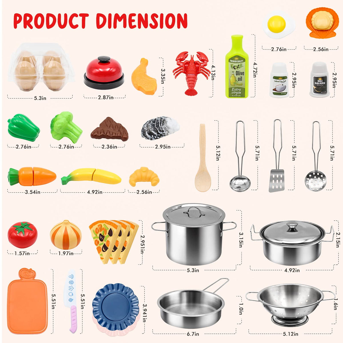 Hohosunlar working bell adds authentic kitchen sound during play