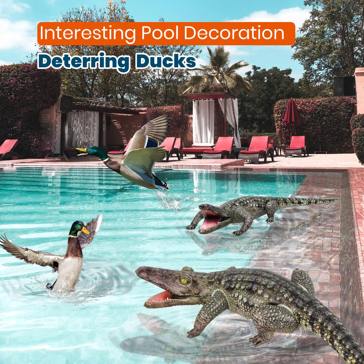 HOHQB indoor outdoor alligator decor inflatable for versatile party setups.