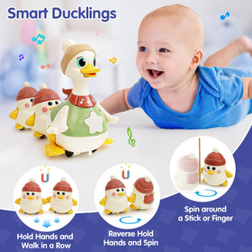 HOLA Mama and Baby duck provide cuddly visuals for tummy-time bonding
