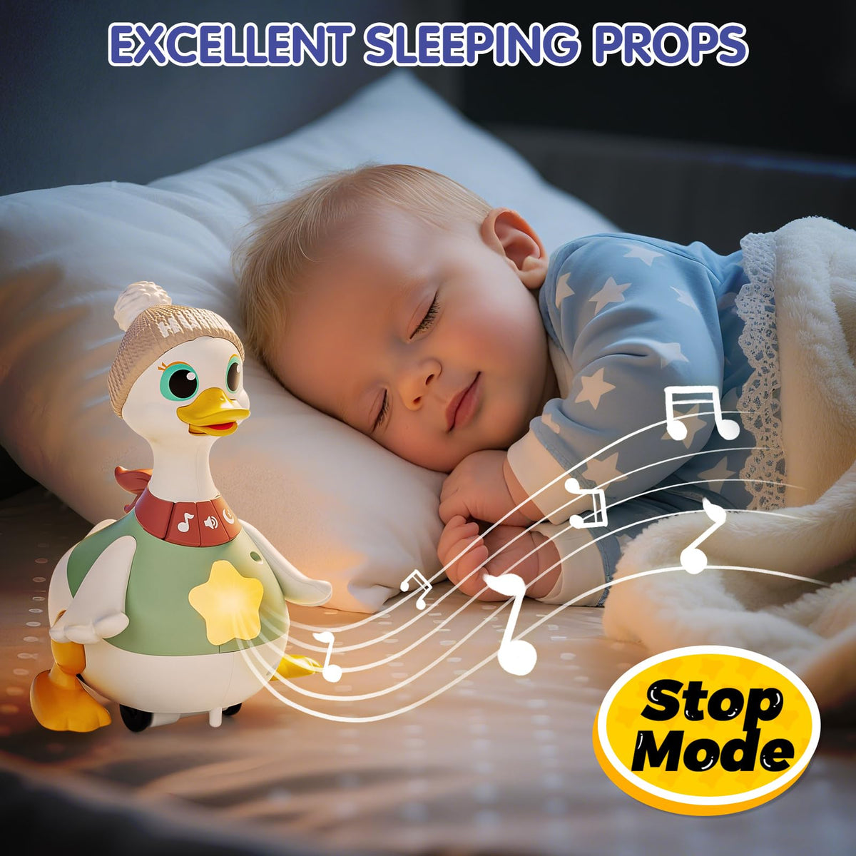 HOLA sturdy duck toy designed for safe, durable play with soft edges
