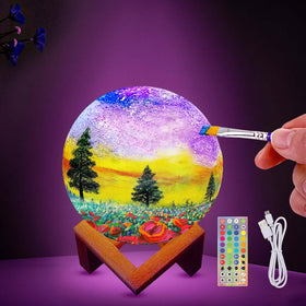 HOLA Moon Lamp Kit charging port with Type-C for easy recharging.