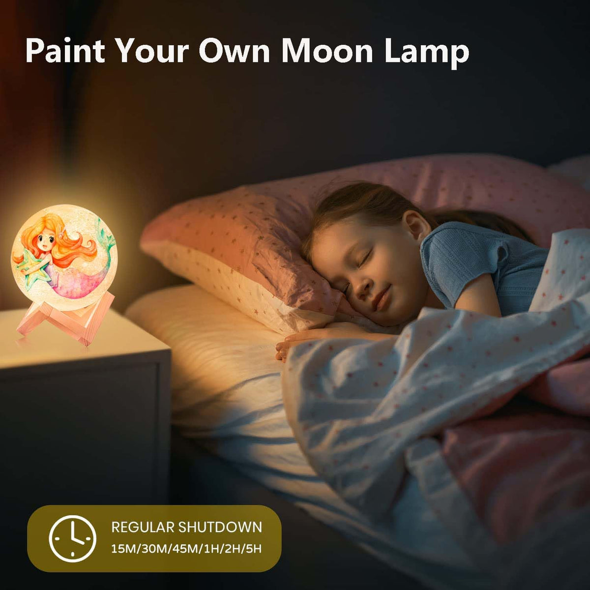 HOLA Moon Lamp Craft Kit sparks kids' imagination during crafts.