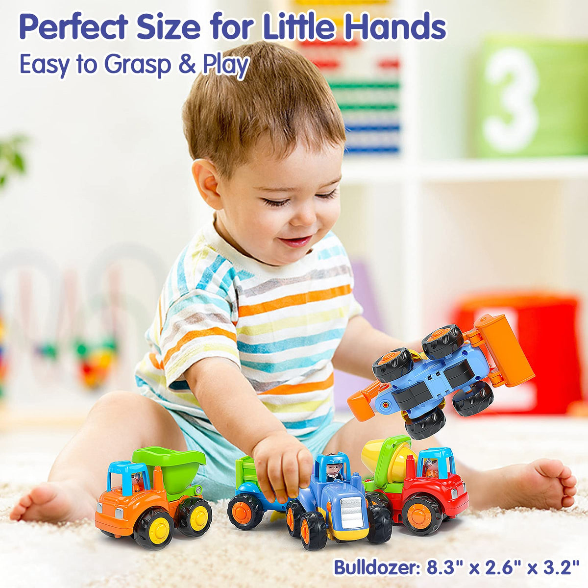 Hola Toys durable ABS material withstands energetic toddler play sessions.