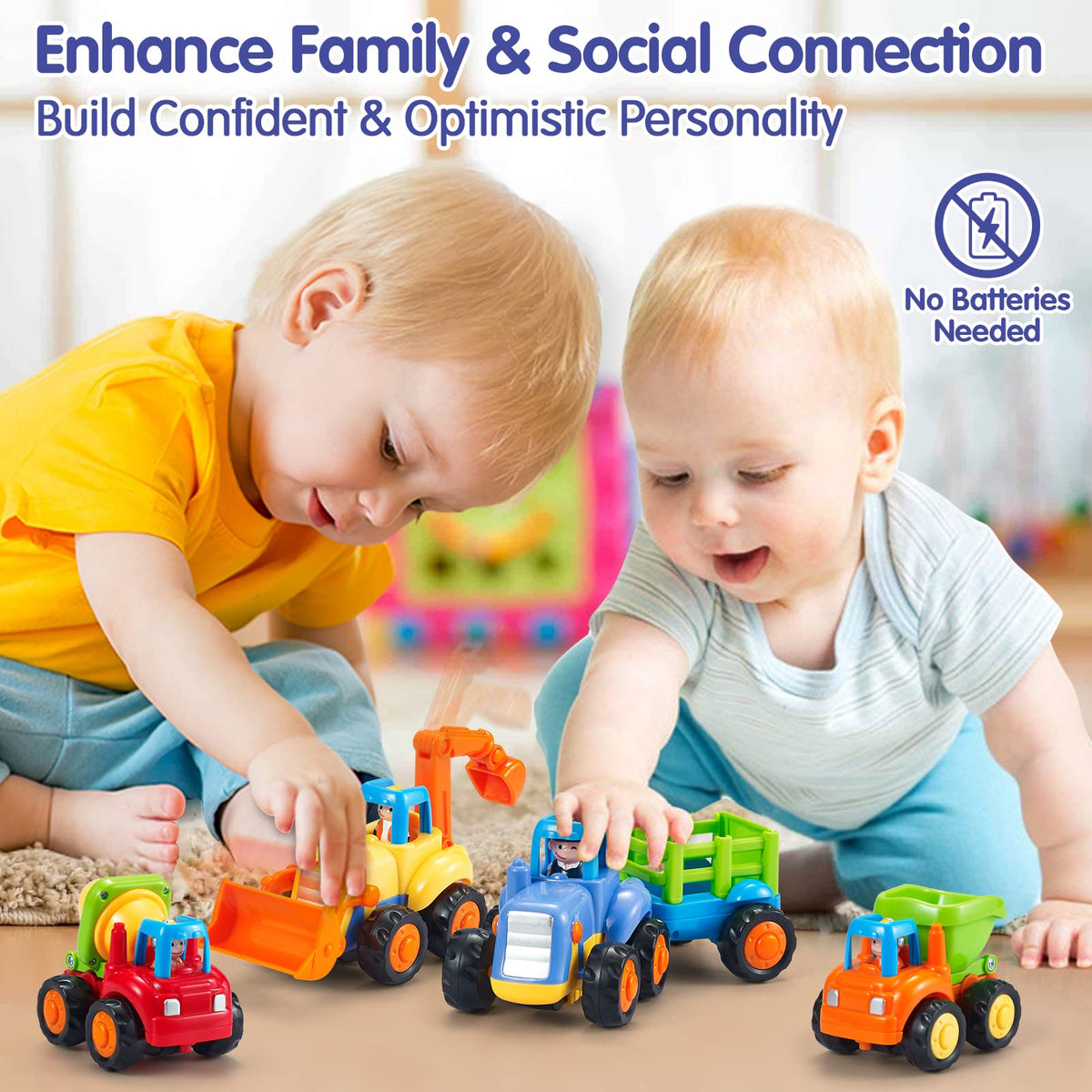 Hola Toys smooth edges help keep little hands safe during play.