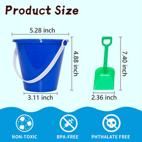 Holady colourful sand buckets provide safe, durable beach toys for kids.