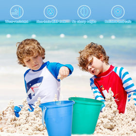 Holady beach pails set for multiuse like cleaning, fishing, and ice collection