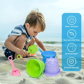 Holady kids enjoy hands-on pretend play with castles and seaside adventures