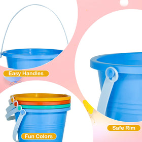 Holady sand bucket stacked to save space and simplify storage