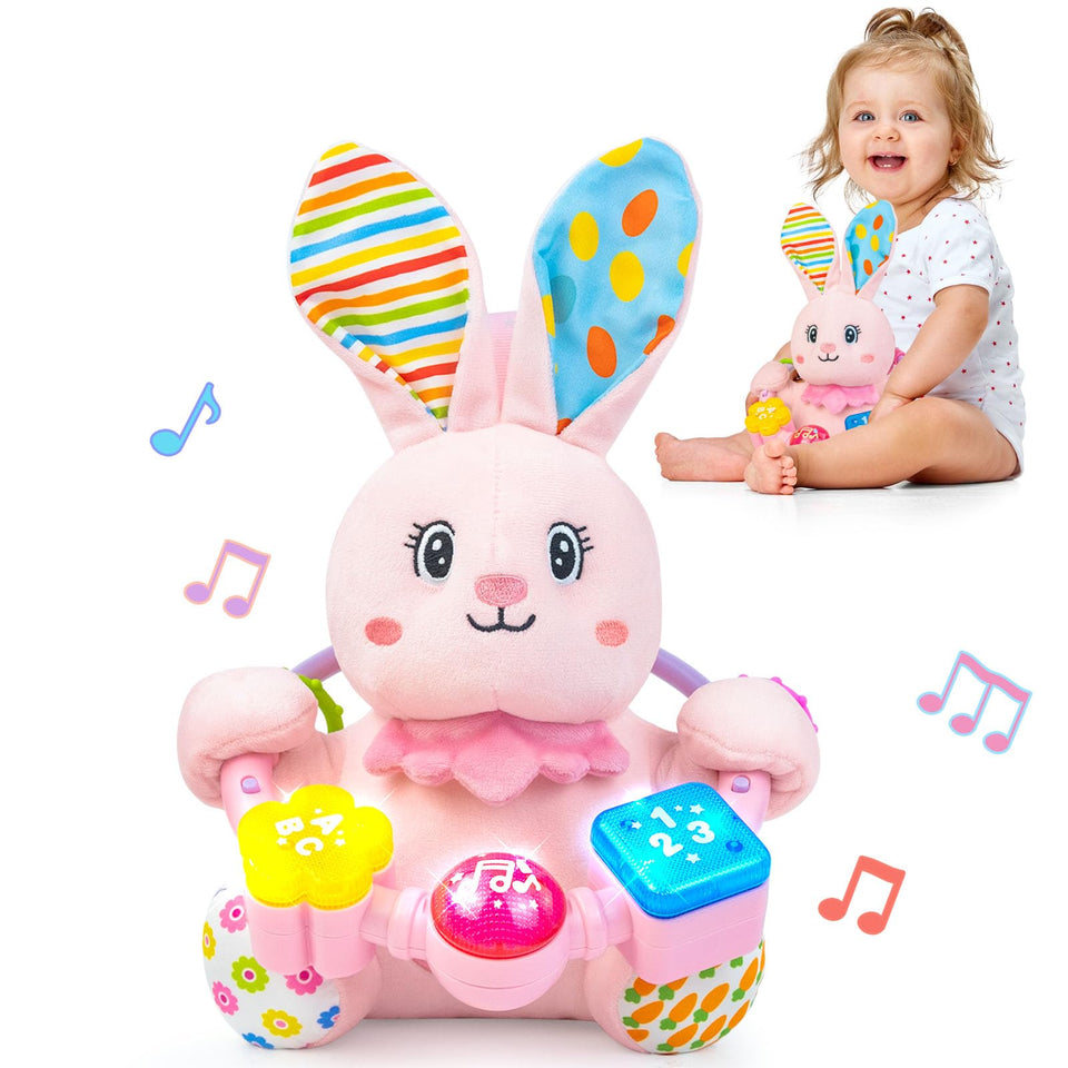 Holaxander baby rabbit toy face – inviting cuddle and visual engagement for infants