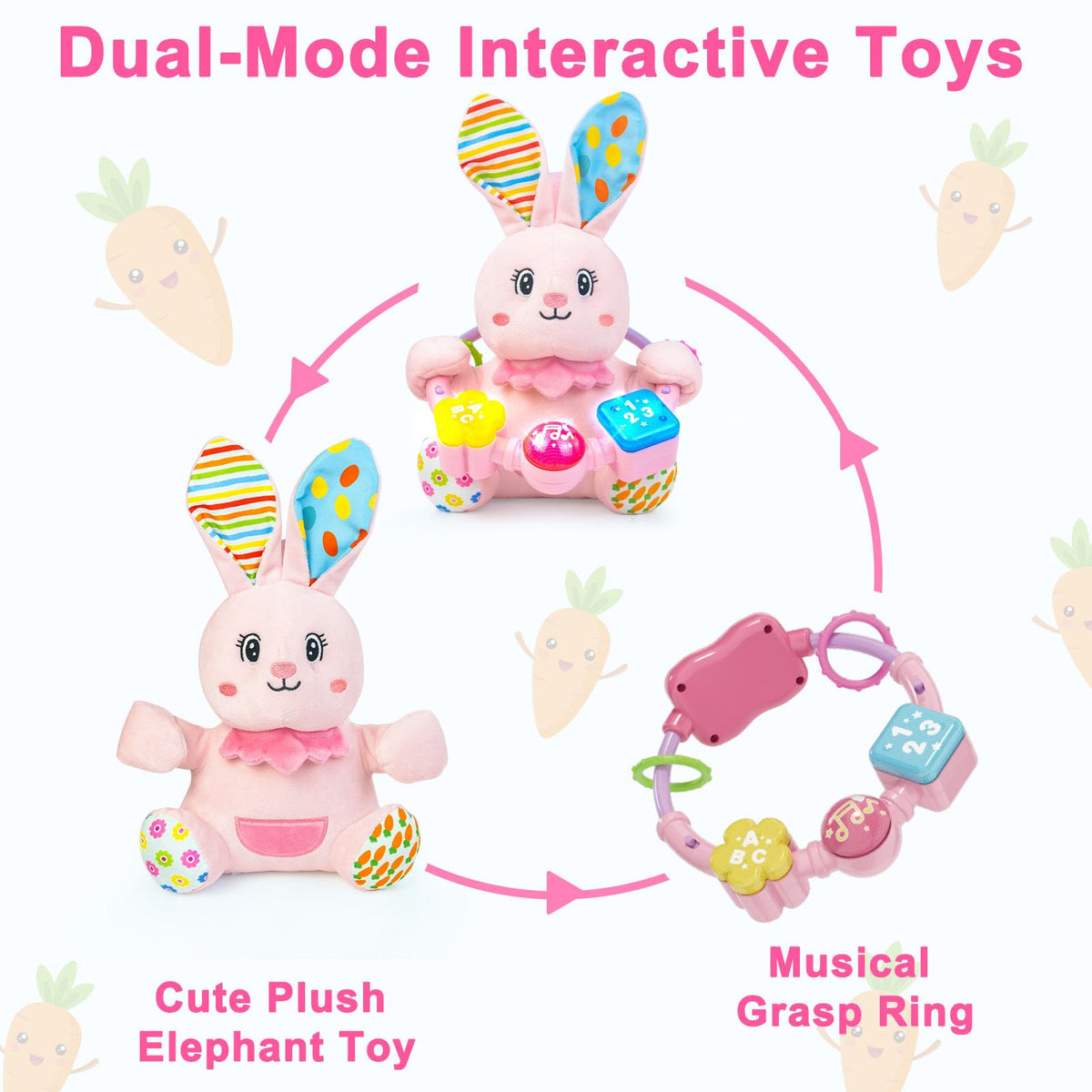 Holaxander portable bunny toy – compact design for on-the-go play