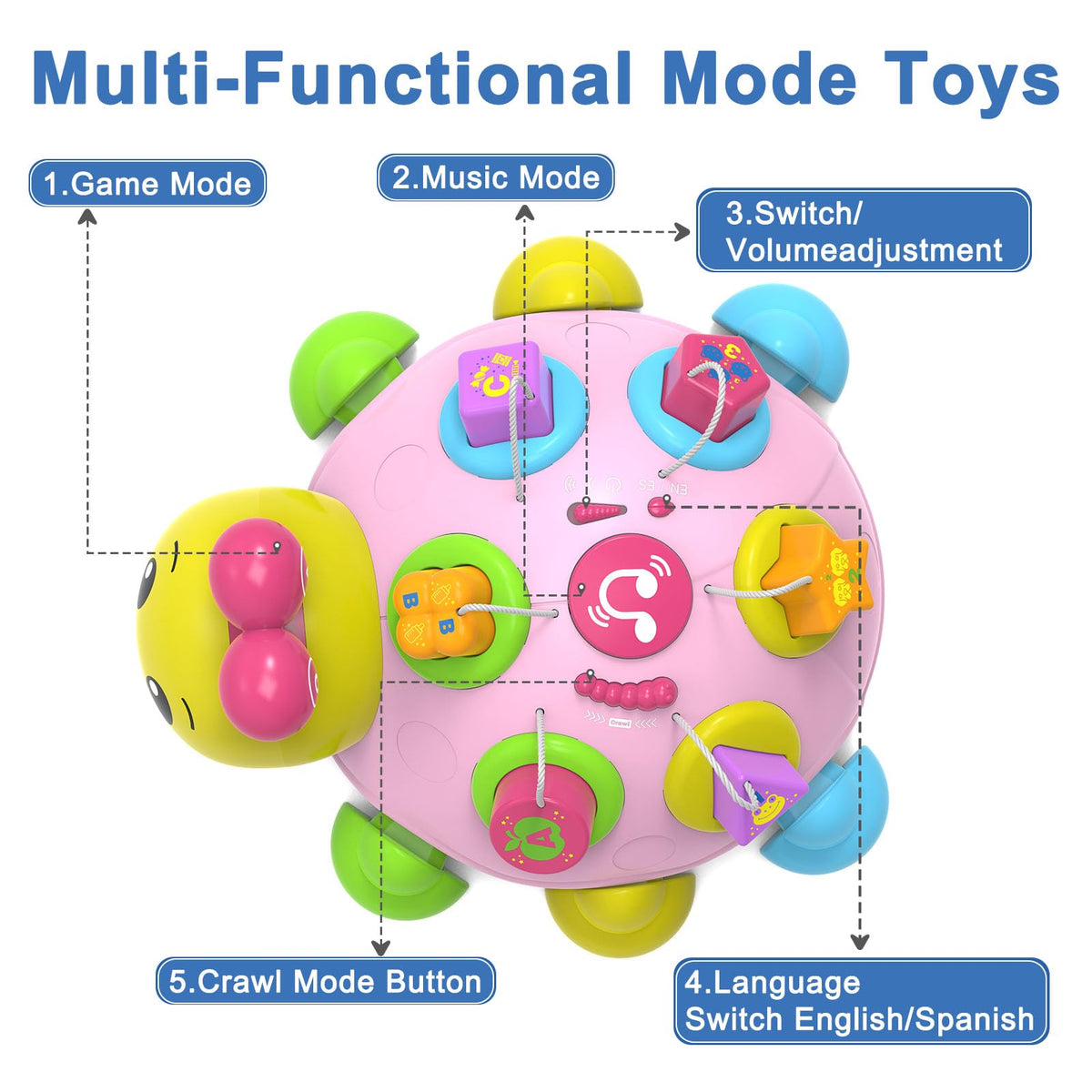 Holaxander educational toy teaches letters numbers shapes with friendly prompts