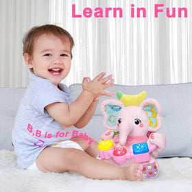 Holaxander elephant toy leg squeakers add audible fun for babies