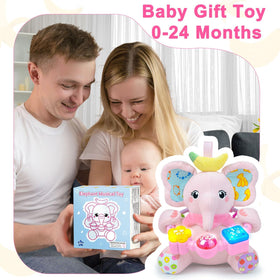 Holaxander baby elephant toy is travel-friendly for tummy time and on-the-go play