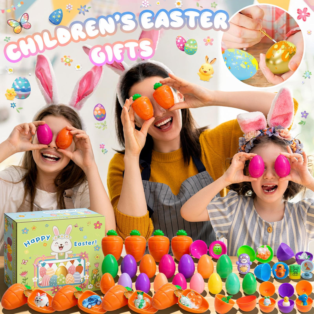 HOLILURE Durable eggs and toys withstand active play by kids.