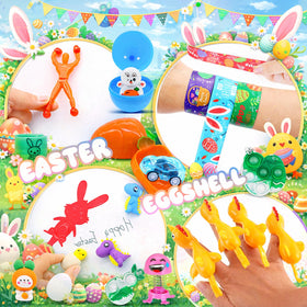 HOLILURE Variety toys inside eggs keep children engaged during the hunt.
