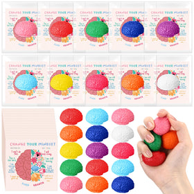 Hollowfly 50-set growth mindset gift box with mini brain stress balls for daily motivation.