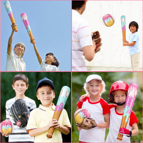 Hollowfly 12-pack ice cream drip bats, PVC, durable party decor