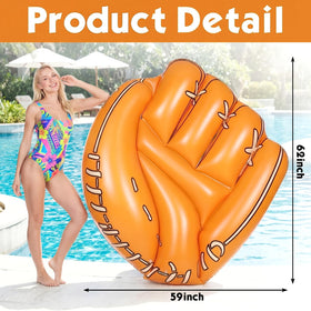 Hollowfly baseball glove stitch detail adds realistic texture for photo-worthy pool moments.