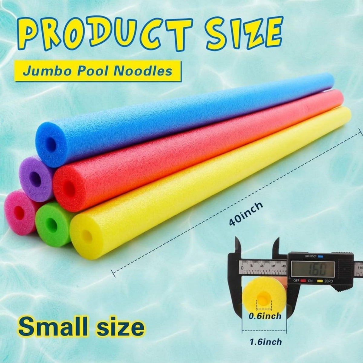 Hollowfly foam noodles with vivid colors designed for pool buoyancy and visibility.