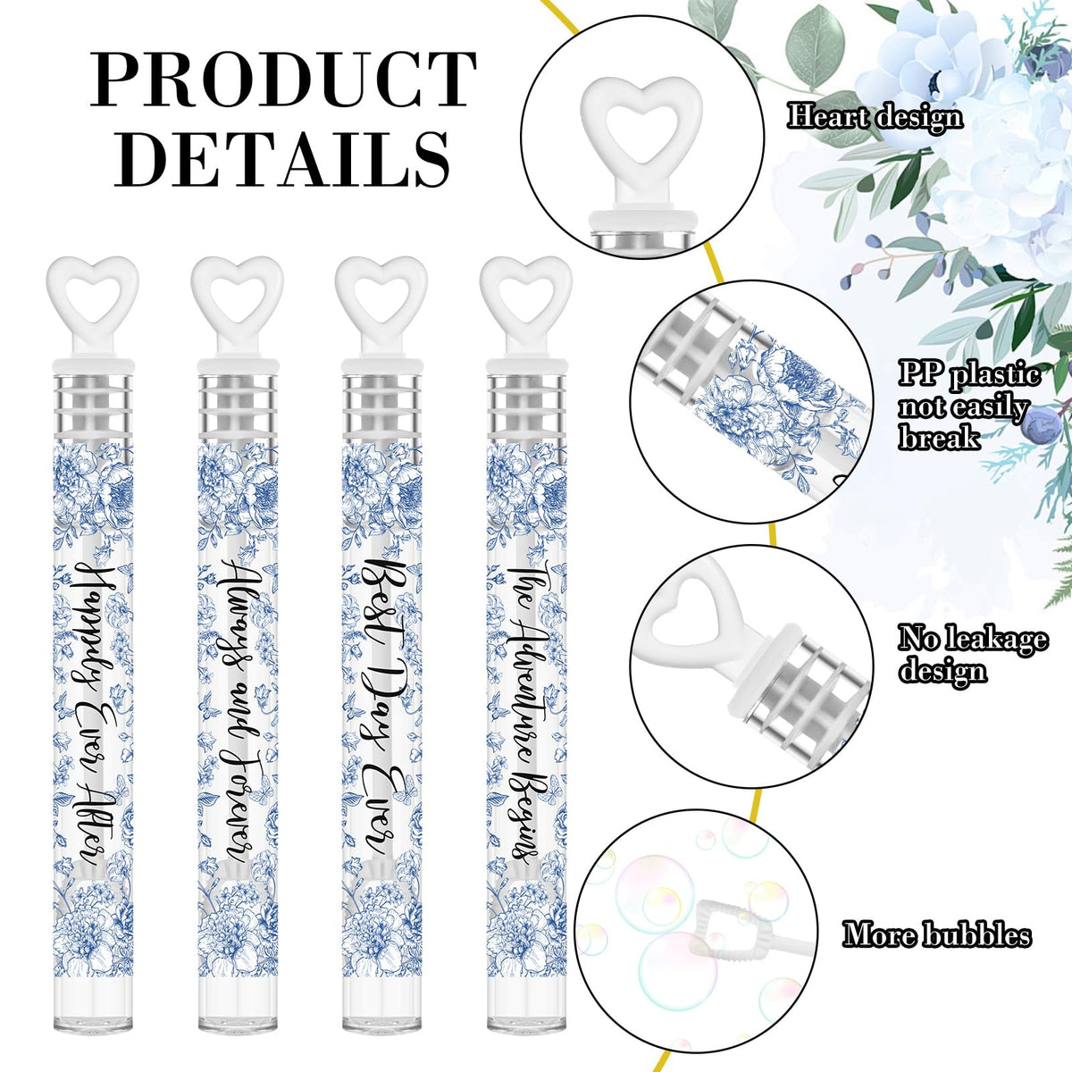 Hollowfly bubble wand capacity provides 4-5 ml bubble liquid for extended fun.
