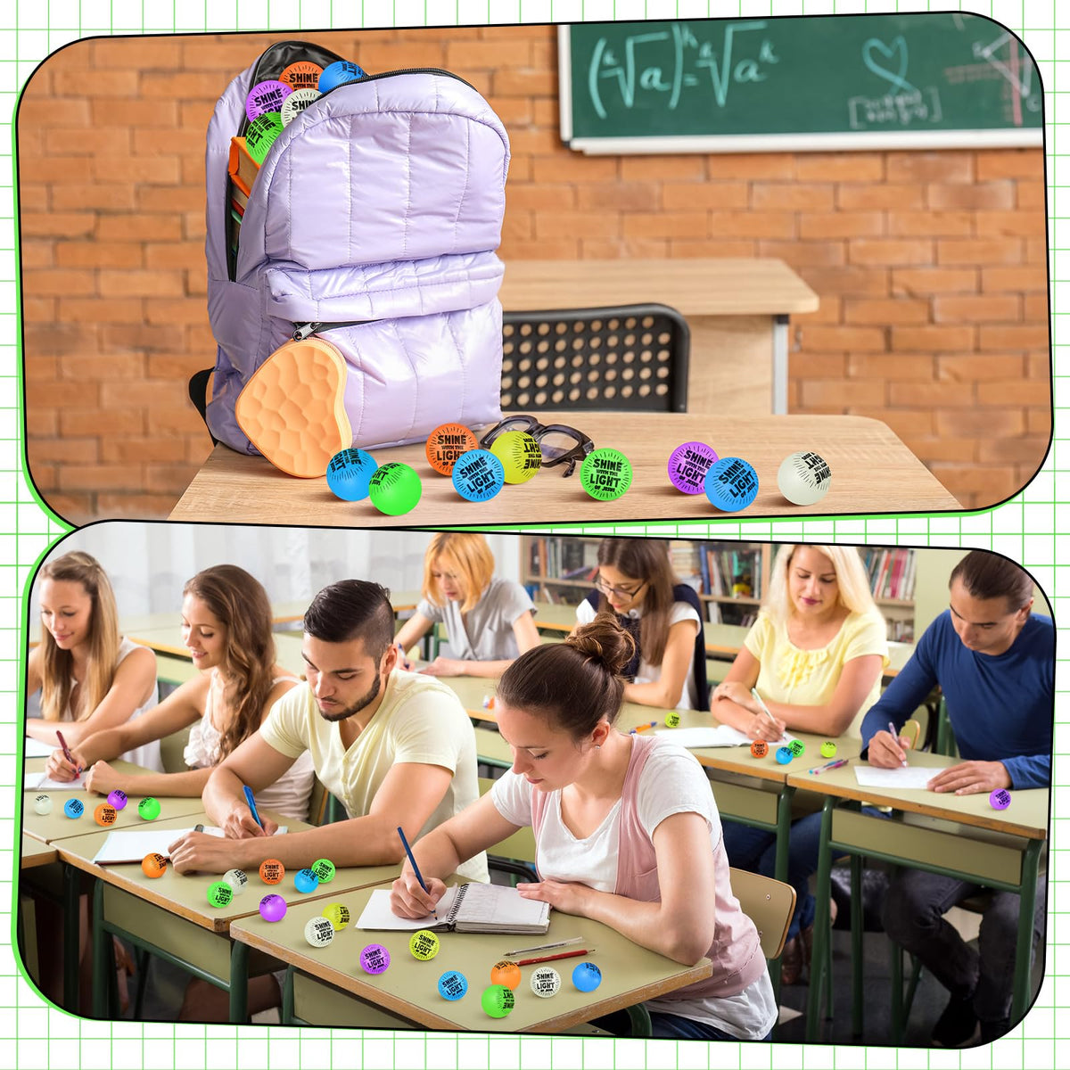 Hollowfly Christian bible-verse ball color set supports classroom decor and gifts.