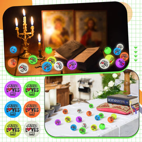 Hollowfly church prizes display with glow-in-the-dark bouncy balls