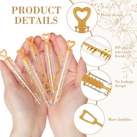 Hollowfly heart-design wands decorate celebrations and produce playful bubbles.