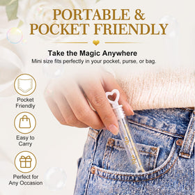 Hollowfly leak-proof wand cap ensures spill-free bubbles during celebrations