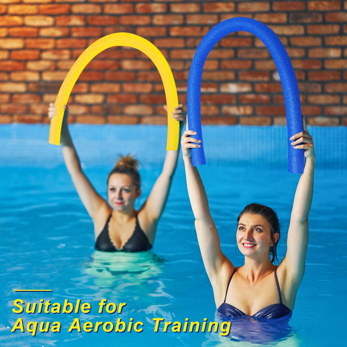Hollowfly pool noodles serve as trampoline bumpers for safer backyard play.