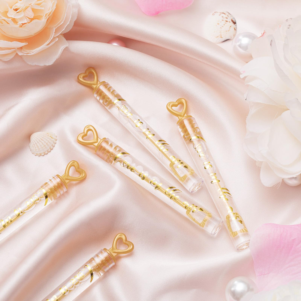 Hollowfly bubble wands as charming favors guests take home.