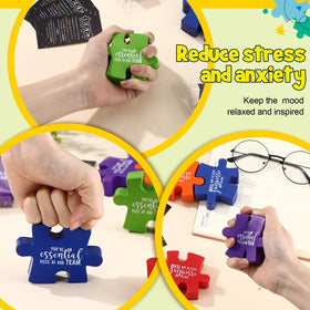 Hollowfly puzzle stress ball and accessories for classroom or office team use.