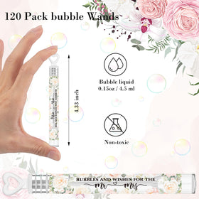 Hollowfly wedding bubble wand shows 11 cm length for easy guest interaction.