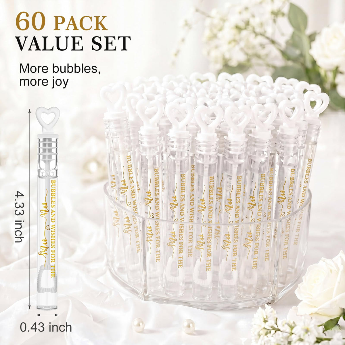 Hollowfly wedding heart wand close-up shows detailed design for magical moments