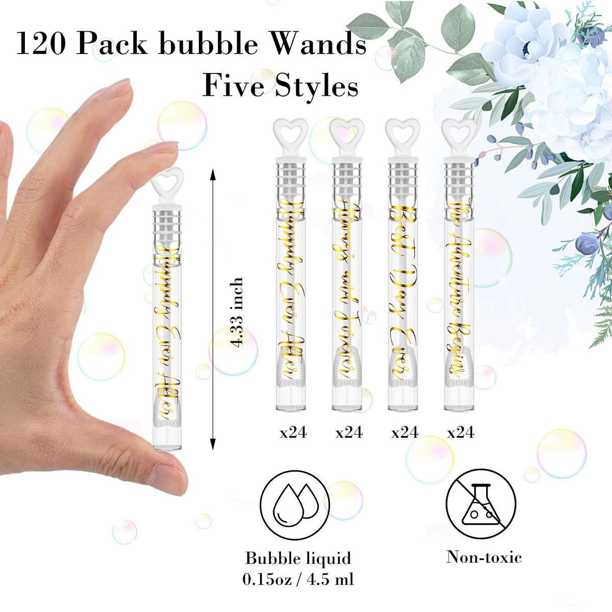 Hollowfly 4.33 inch wand length with durable PP plastic.