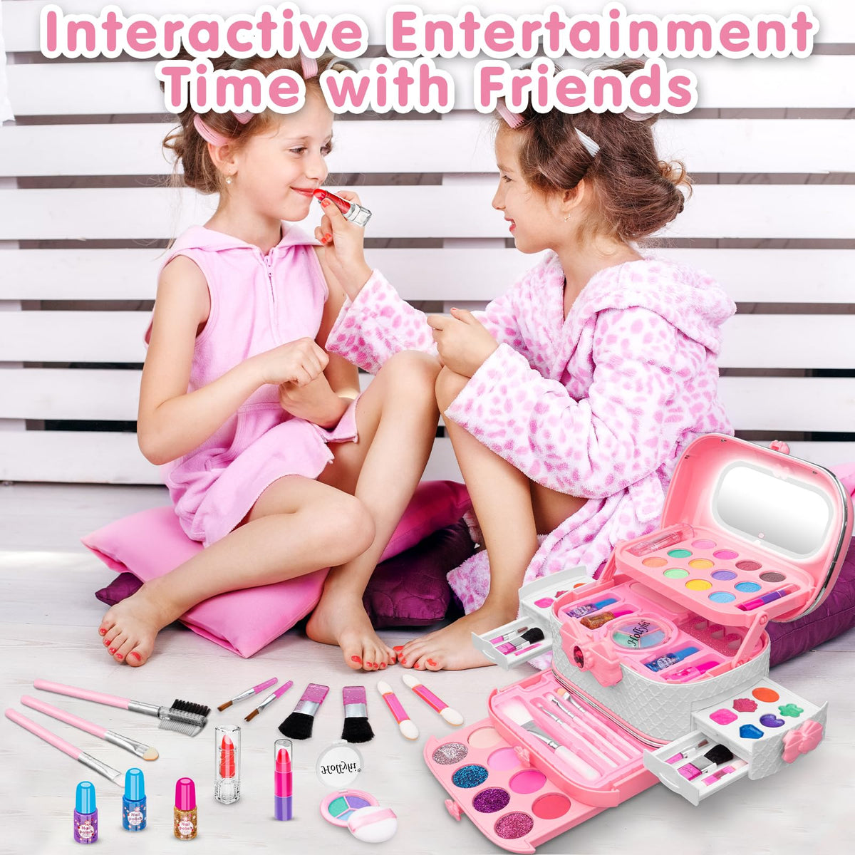Hollyhi makeup tutorial booklet guides storytelling and learning during pretend play