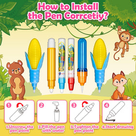 Soft, safe materials of Hollyhi Aqua Water Doodle Mat for worry-free play.