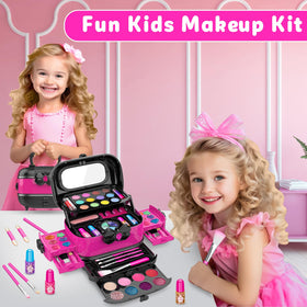 Hollyhi makeup kit carrying case with mirror keeps tools organized on the go.