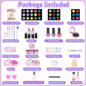 Hollyhi makeup tools and accessories, washable for imaginative play