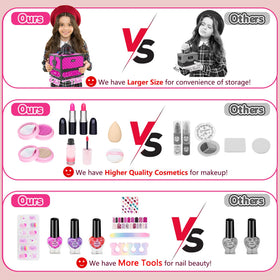 Hollyhi makeup tutorial booklet included to guide pretend beauty sessions