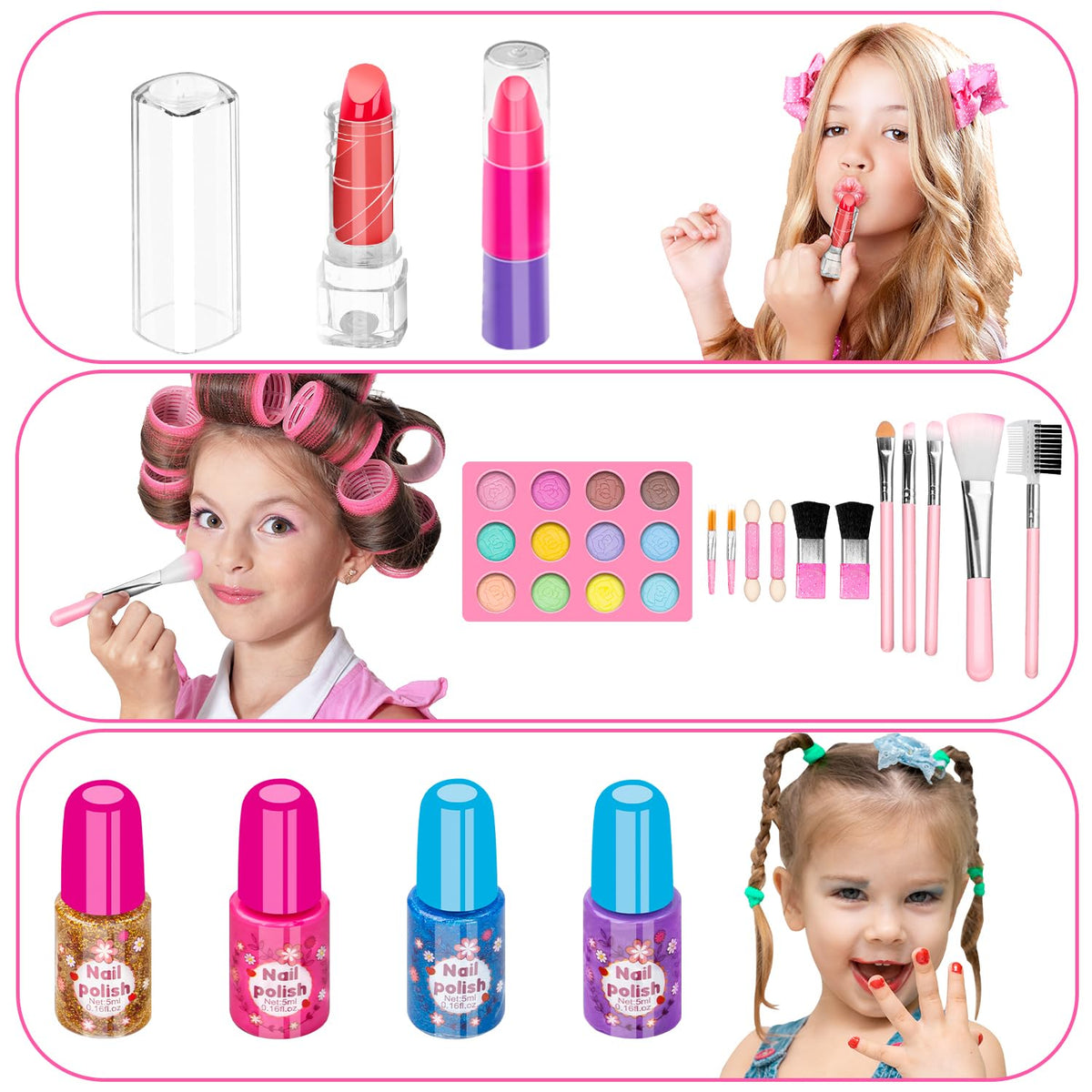 Hollyhi makeup tutorial booklet to guide pretend looks.