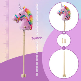 HollyHOME 36-inch unicorn toy suited for indoor and outdoor adventures