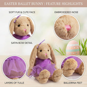 HollyHOME Ballet Bunny in a bedroom decor scene adding whimsical charm