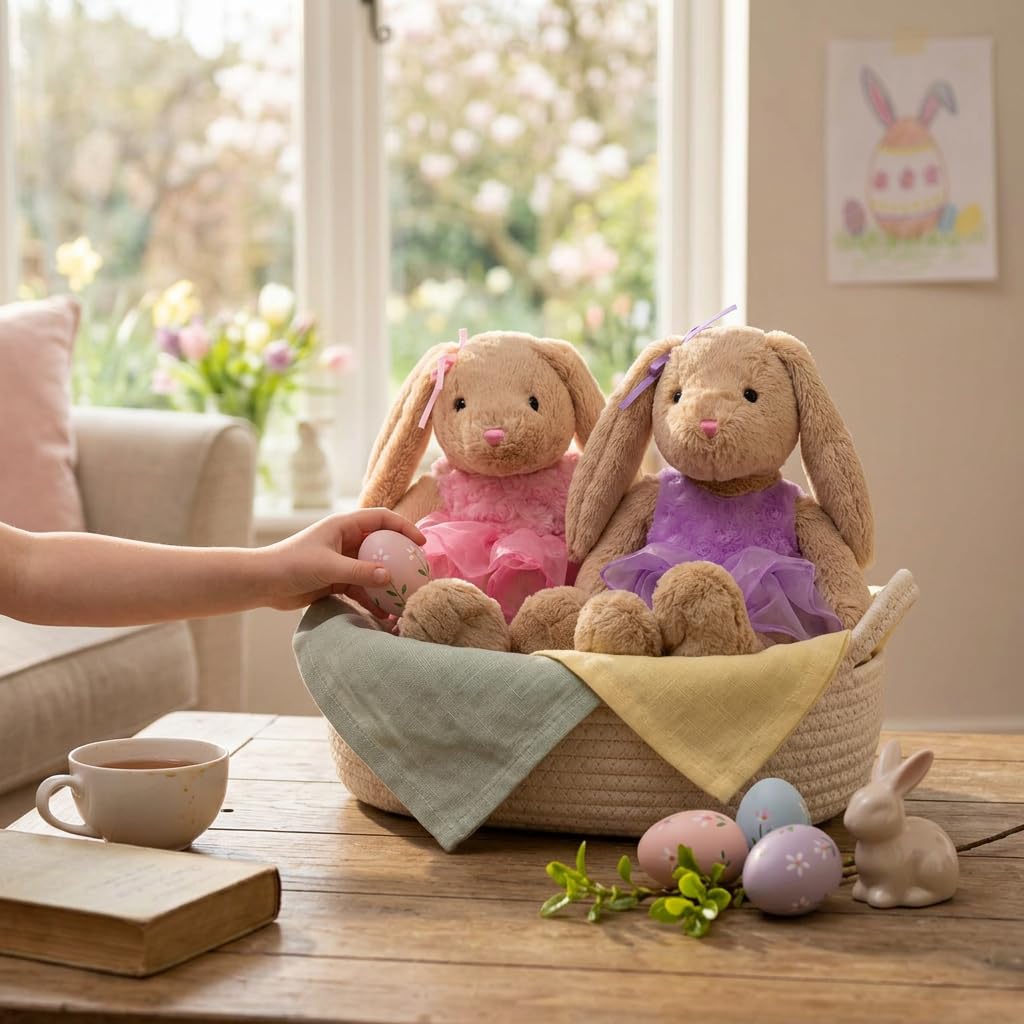 HollyHOME Ballet Bunny care guidance: surface wash with damp cloth