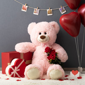 HollyHOME 36-inch ultra-soft plush invites gentle hugging and bedtime comfort.