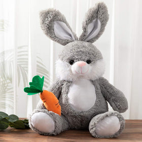 HollyHOME surface-washable bunny plush for easy cleanup