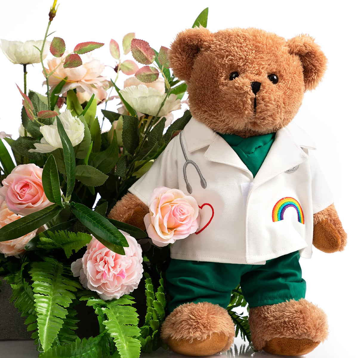 HollyHOME Doctor Bear with a jointed head for cute posing